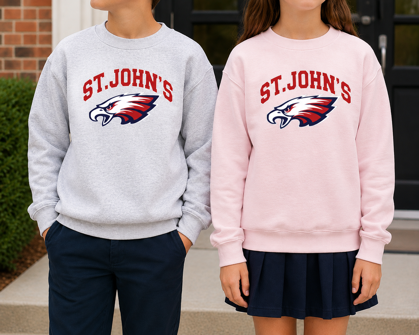 Big Kid Collegiate Crewneck Sweatshirt