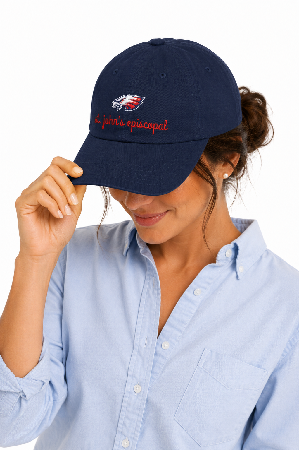 St. John's Episcopal Embroidered Script Dad Cap