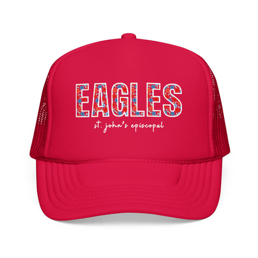 Floral Eagles Trucker Hat
