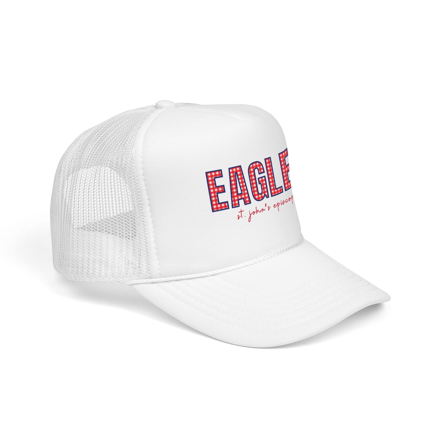 Red Gingham Eagles Hat