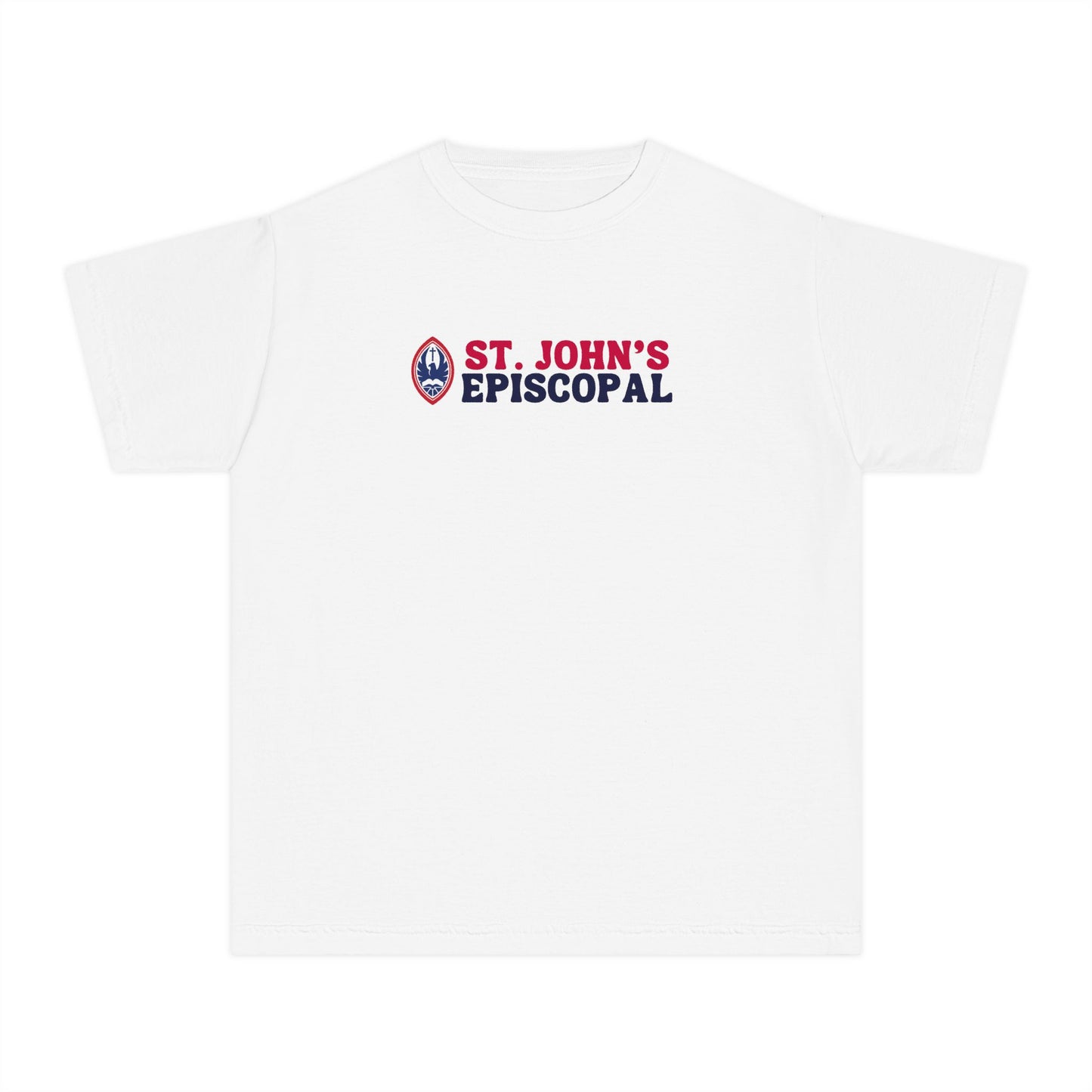 Big Kid Retro St. John's Episcopal Crest Tee | Comfort Colors Unisex