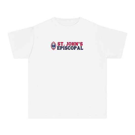 Big Kid Retro St. John's Episcopal Crest Tee | Comfort Colors Unisex