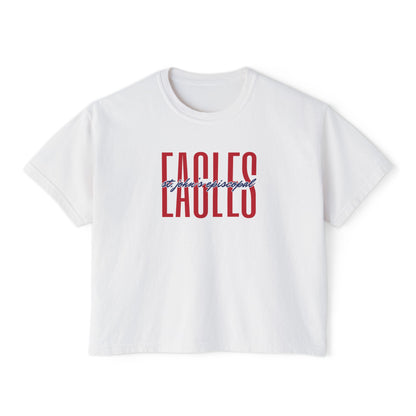 Women's St. John's Episcopal Eagles Boxy Tee | Comfort Colors Tee