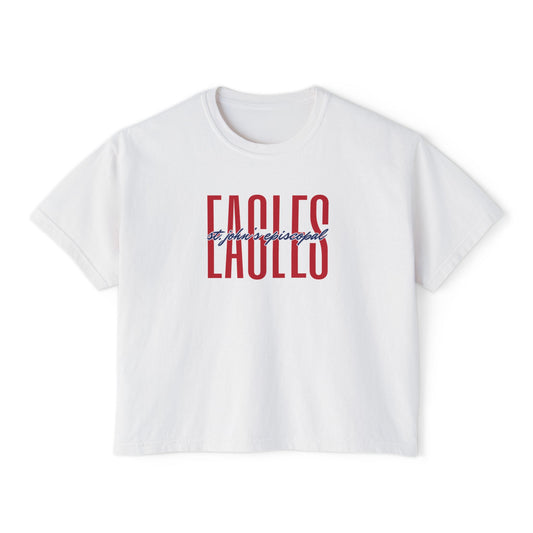 Women's St. John's Episcopal Eagles Boxy Tee | Comfort Colors Tee