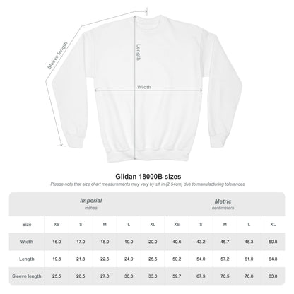 Big Kid St. John's Episcopal Script Crest Crewneck Sweatshirt