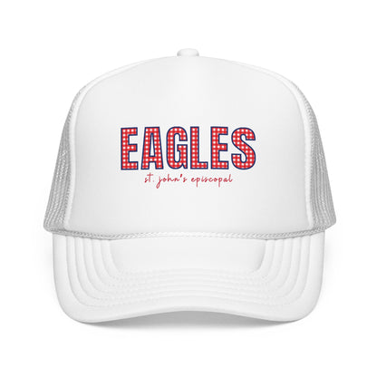 Red Gingham Eagles Hat