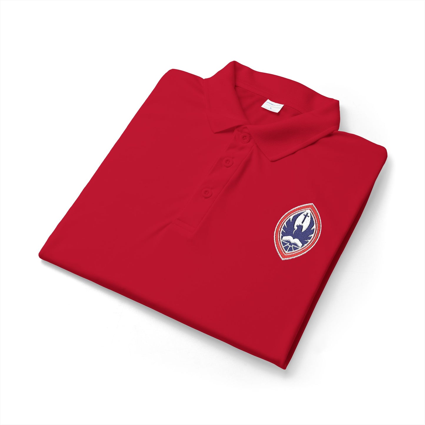 Adult SJE Crest Performance Unisex Polo