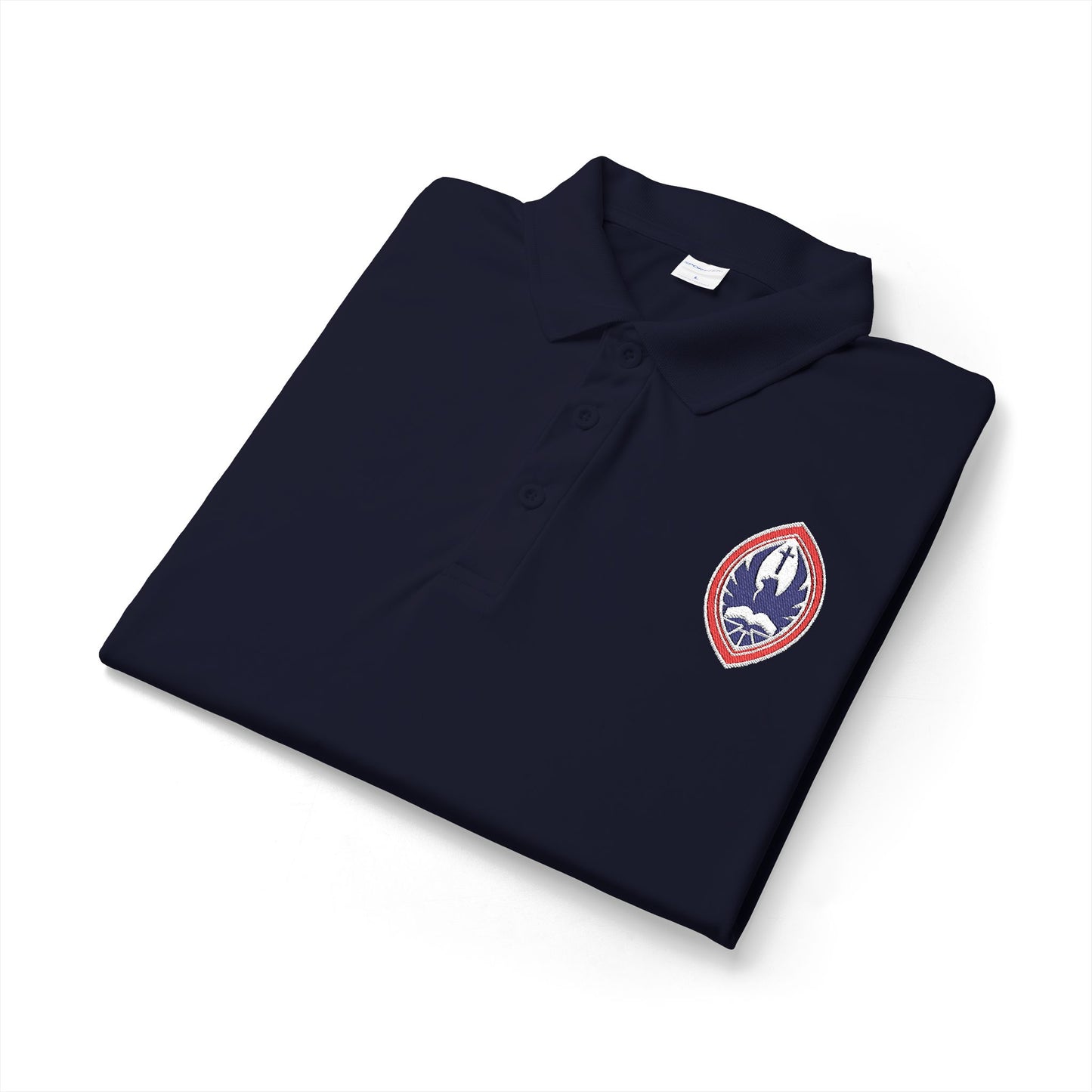 Adult SJE Crest Performance Unisex Polo