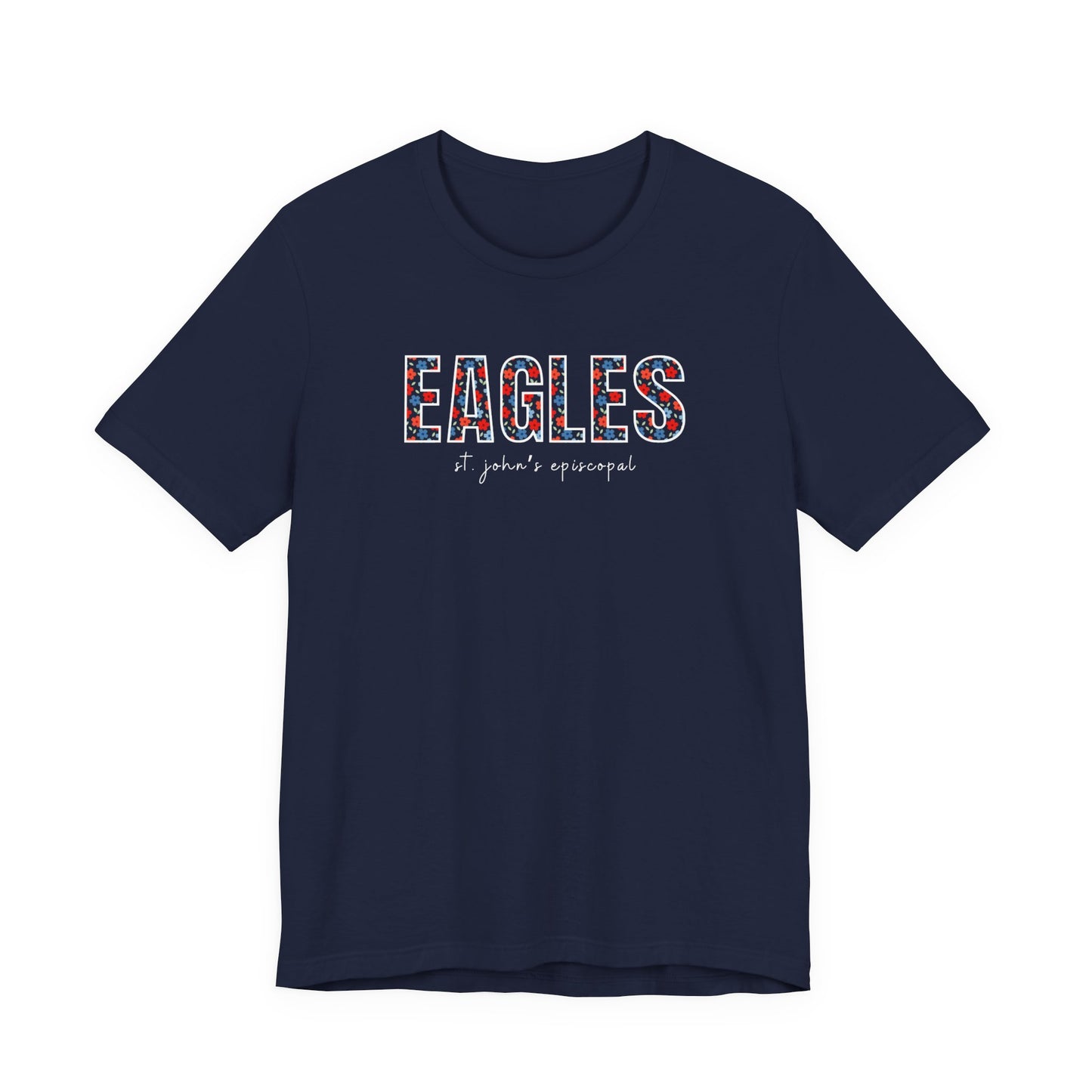 Adult Floral Eagles Tee | Bella + Canvas Unisex Shirt