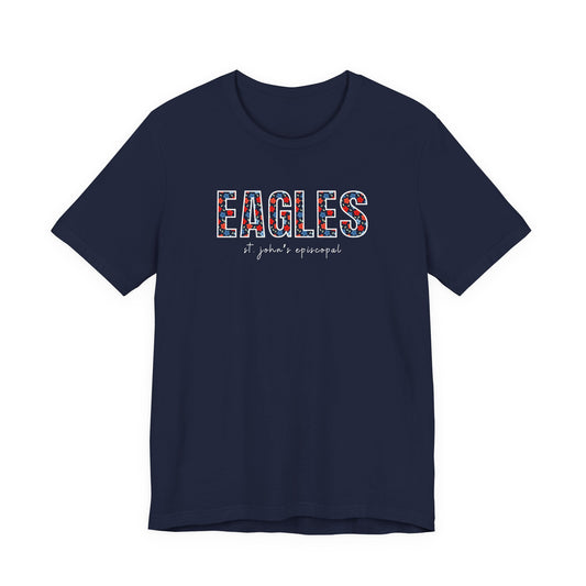 Adult Floral Eagles Tee | Bella + Canvas Unisex Shirt