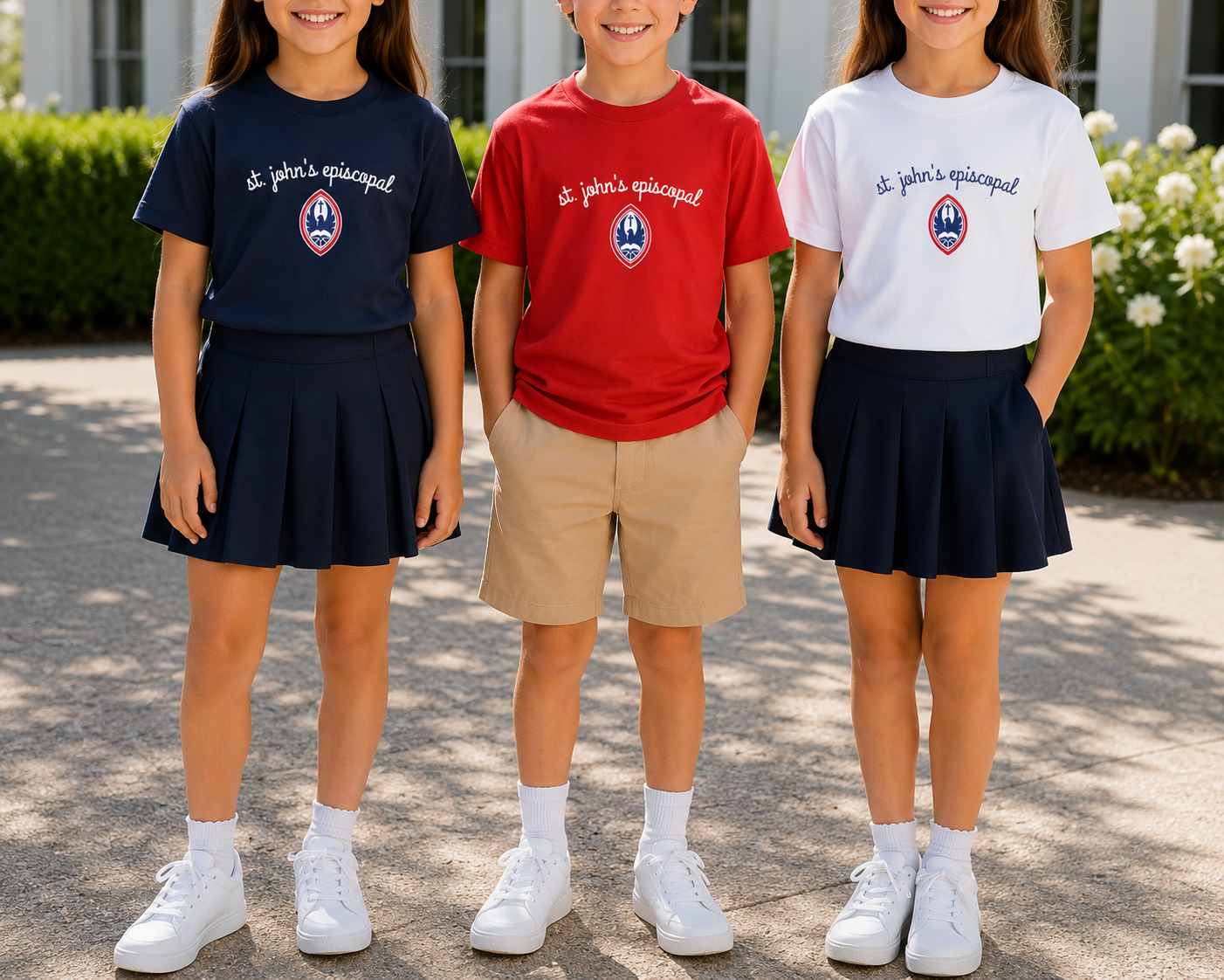 Big Kid Script Crest Tee | Unisex SJE Graphic Bella + Canvas T-Shirt
