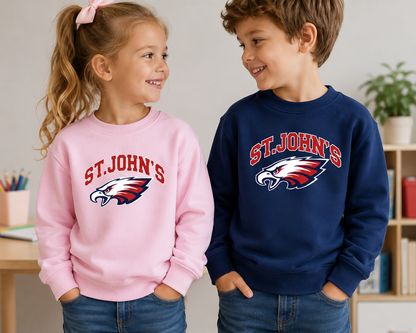 Little Kid Collegiate Crewneck Sweatshirt
