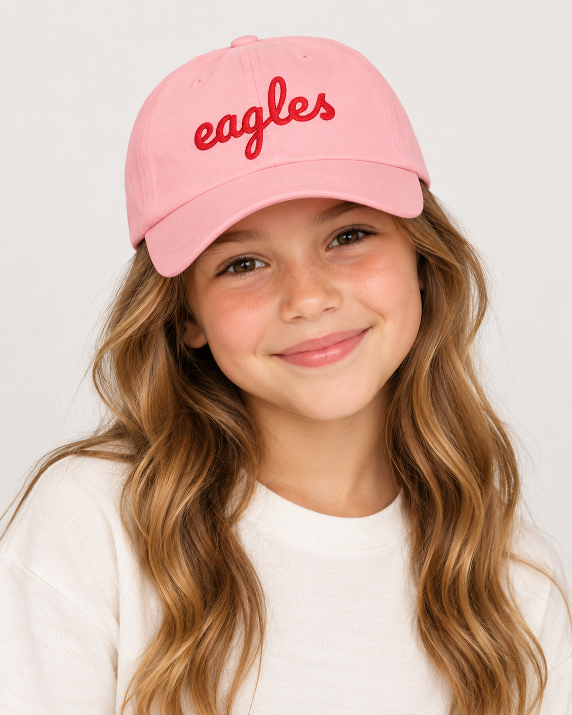 Youth Embroidered Eagles Baseball Cap