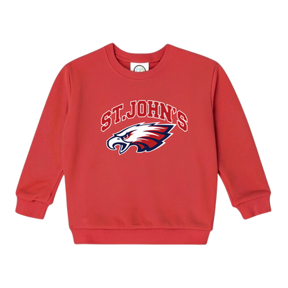 Little Kid Collegiate Crewneck Sweatshirt