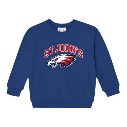 Little Kid Collegiate Crewneck Sweatshirt
