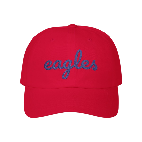 Adult Embroidered Eagles Dad Cap