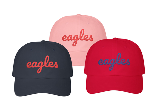 Youth Embroidered Eagles Baseball Cap