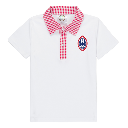 Little Kid St. John’s Seersucker Collar Polo Crest Tee