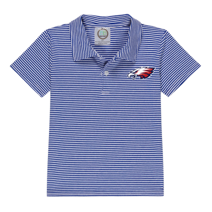 Little Kid St. John’s Youth Striped Polo Eagle Tee
