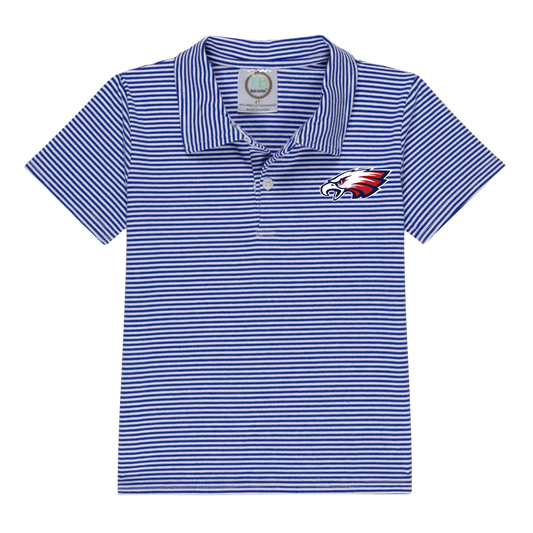 Little Kid St. John’s Youth Striped Polo Eagle Tee