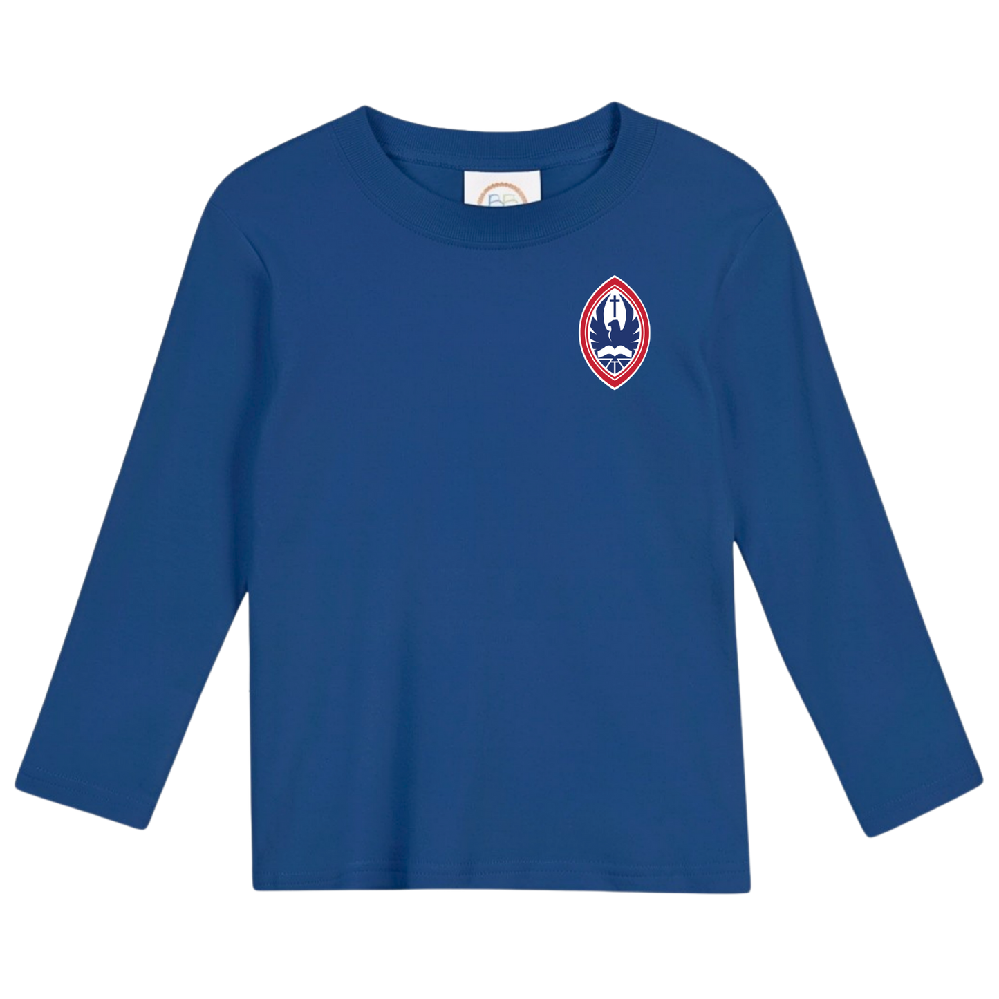 Little Kid Classic Long Sleeve Crest Tee