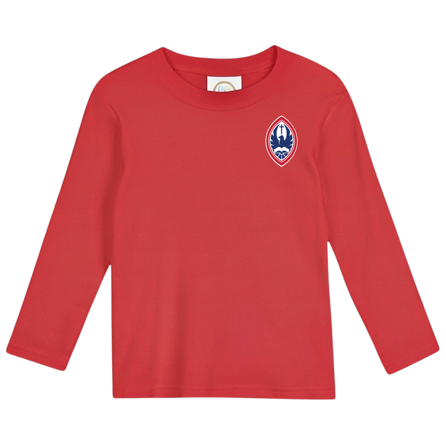 Little Kid Classic Long Sleeve Crest Tee