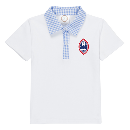 Little Kid St. John’s Seersucker Collar Polo Crest Tee