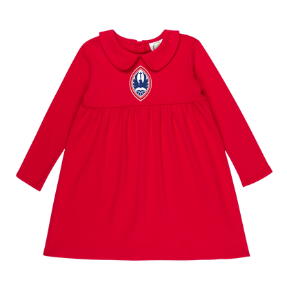 Little Kid St. John’s Long Sleeve Peter Pan Dress