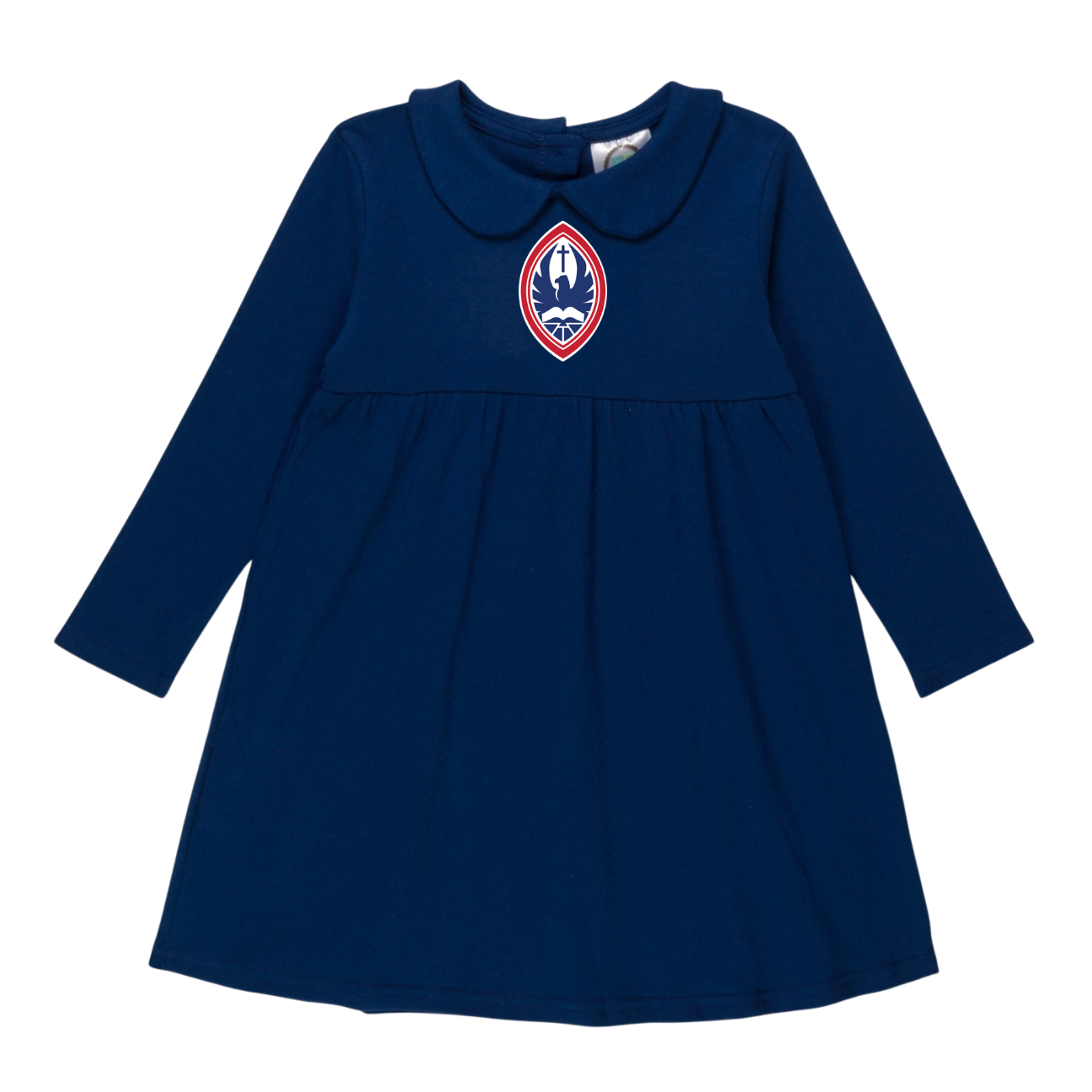 Little Kid St. John’s Long Sleeve Peter Pan Dress